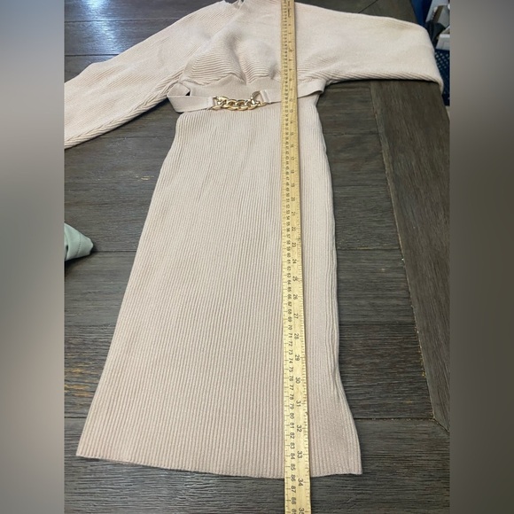 Winter Sweater Dress for Women 2024 Trendy High Waist Batwing Sleeve L - Picture 7 of 9